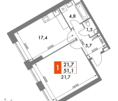 Продать Квартиры в новостройке Москва г., Академика Волгина ул.   3
