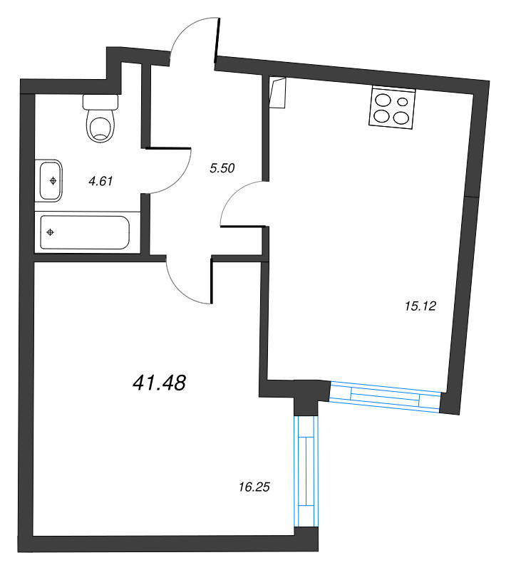 Продажа 1-комн квартиры в новостройке Кронштадт г., Цитадельское ш.,  к. 2