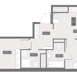 Продажа 2-комн квартиры в новостройке Шушары п., Московское ш.,  к. 8