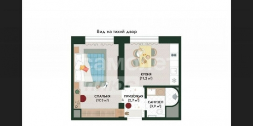 1-комн квартира Усачёва улица,  д. 64