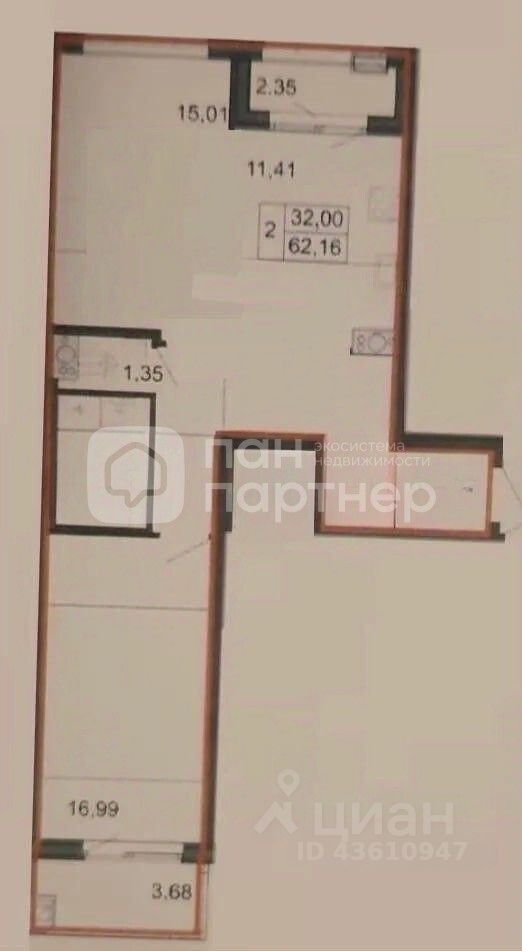 Продажа 2-комн квартиры на вторичном рынке шоссе Суздальское, 22к4