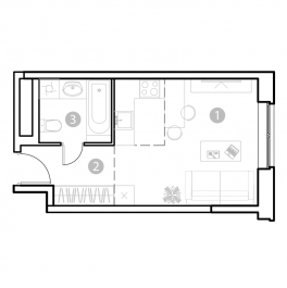 Продажа студии Москва г., Потешная ул., к. 1 Продажа студии Москва г., Потешная ул., к. 1