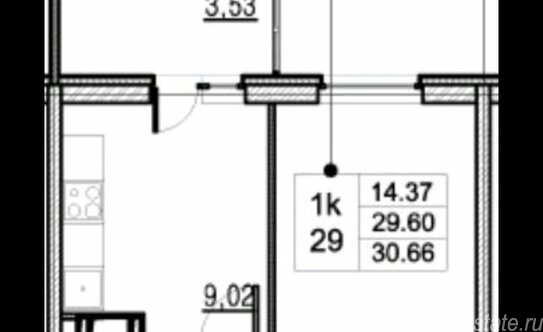 Продажа 1-комн квартиры на вторичном рынке Мурино, Петровский б-р,  д. 12,  к. 2