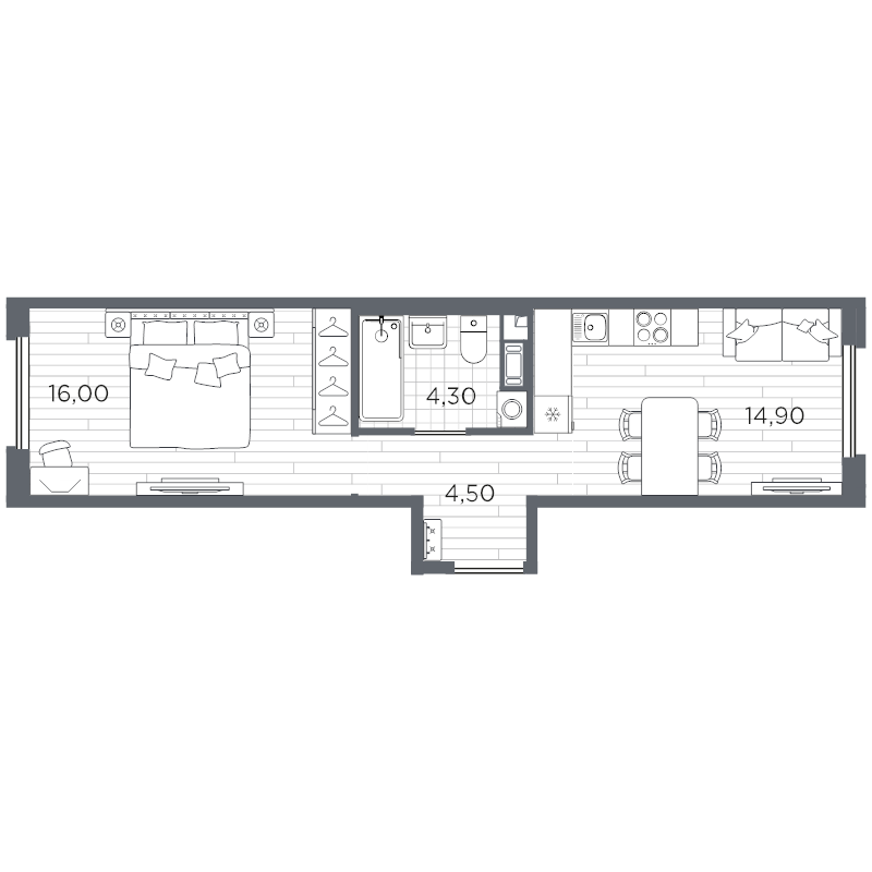 Продажа 1-комн квартиры в новостройке Санкт-Петербург г., Пулковское ш.,  к. 11