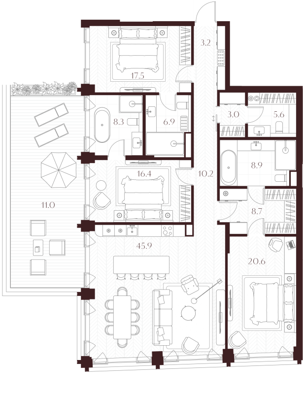 Продажа 3-комн квартиры в новостройке Москва г., Климашкина ул.,  к. 1