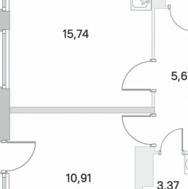 Продажа 1-комн квартиры на вторичном рынке Сертолово г, Сертолово-2 мкр, Мира ул,  д. 7 к2