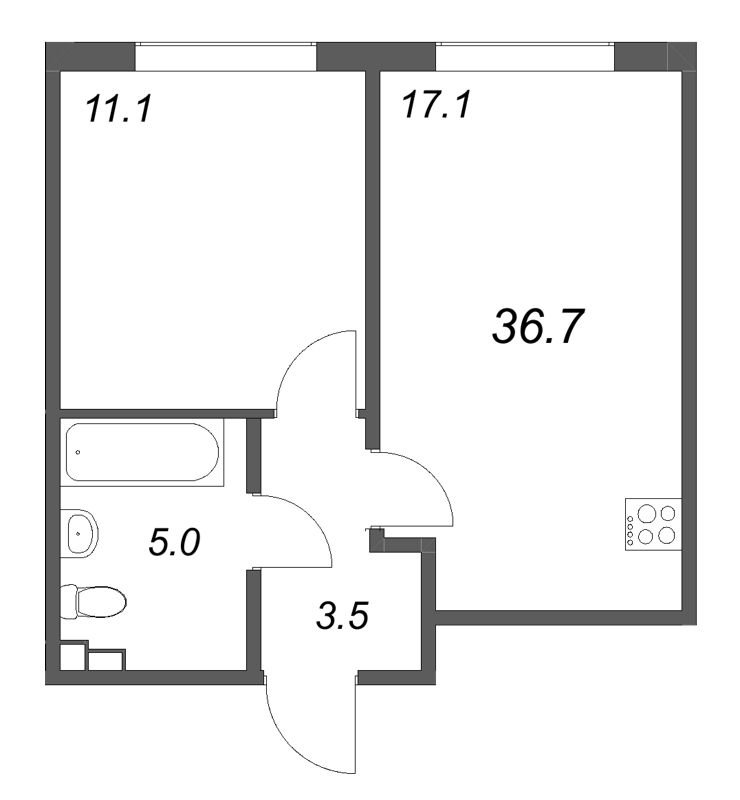 Продажа 1-комн квартиры в новостройке Шушары п., Пулковское ш.,  к. 4