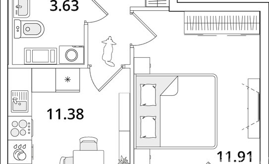 Продажа 1-комн квартиры на вторичном рынке Кубинская улица,  д. 82 к3 с1