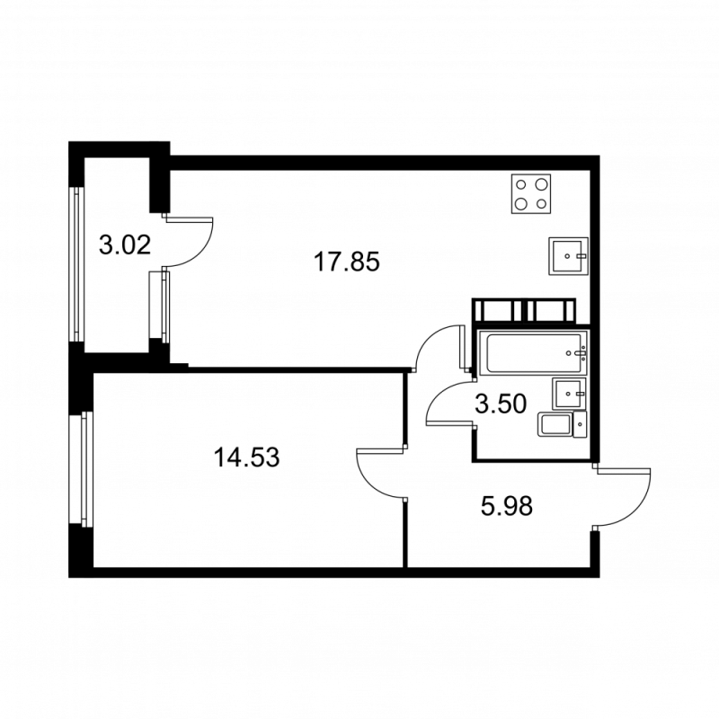 Продажа 1-комн квартиры в новостройке Колпино г., Загородная ул.,  к. C