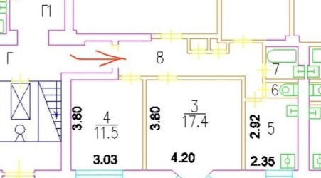 3-комн квартира Донская улица, 8