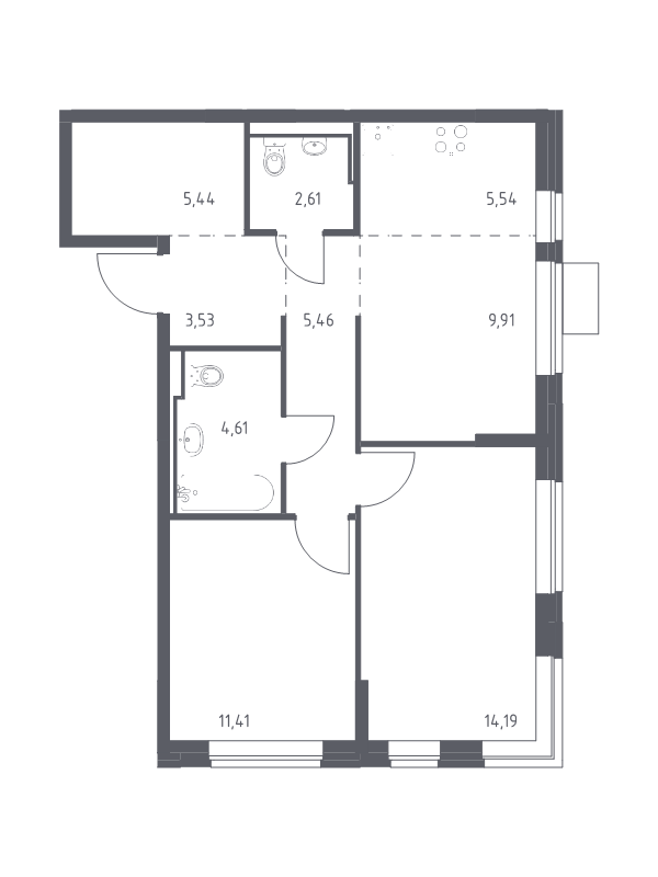 Продажа 2-комн квартиры в новостройке Москва г., Ленинградское ш.,  к. 6