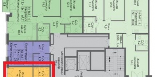 1-комн квартира Лермонтовский пр-кт,  д. 54