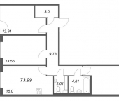 Продать Квартиры в новостройке Стрельна п., Будённого пр-кт   5.5