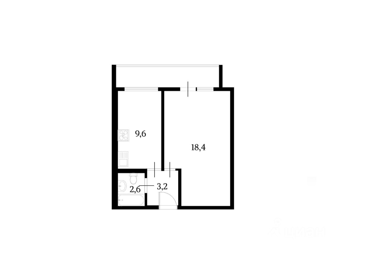 Аренда 1-комн квартиры на вторичном рынке Одинцово, Северная улица, 4