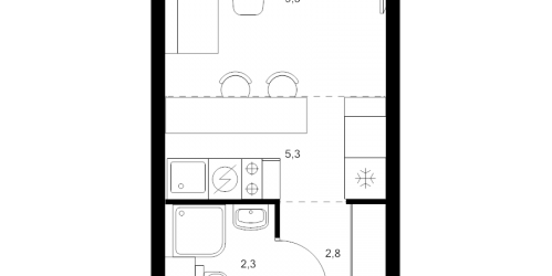 Студия Москва г., Ивана Франко ул.,  к. 3