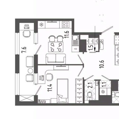 2-комн квартира бульвар Измайловский, 9