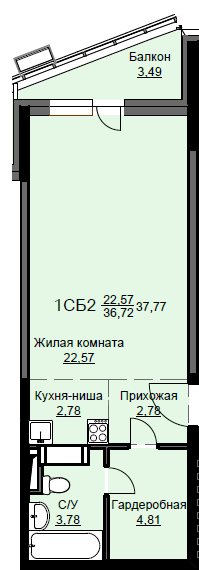 Продажа студии Щёлково г., Новая Фабрика ул.,  к. 7