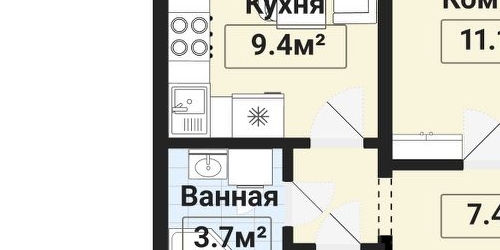 3-комн квартира Красное Село, улица Рябчикова, 11к2