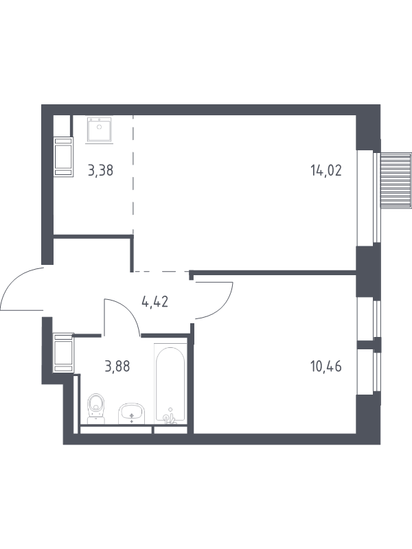Продажа 1-комн квартиры в новостройке Путилково д., Путилковское ш.,  к. 28
