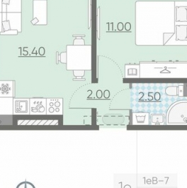 Продажа 1-комн квартиры на вторичном рынке Ковалёво, Поперечная улица,  д. 2 к2
