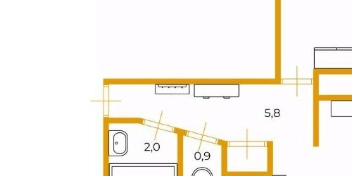 2-комн квартира улица Ушинского, 3К1