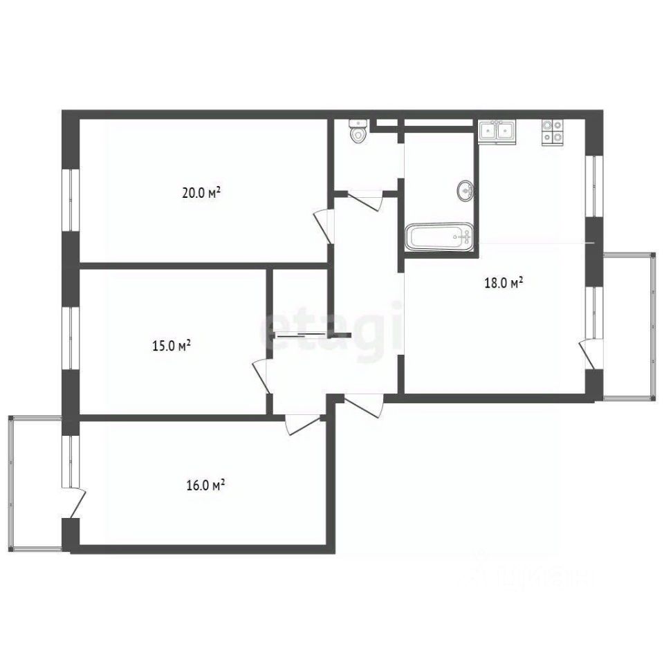 Продажа 3-комн квартиры на вторичном рынке Дмитровское шоссе, 3К2