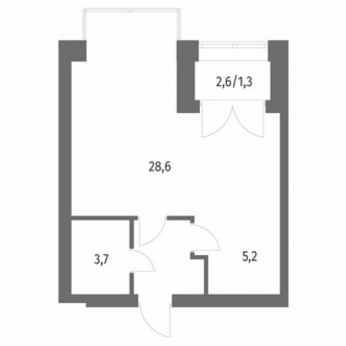 1-комн квартира улица Академика Константинова,  д. 1 к1 с1