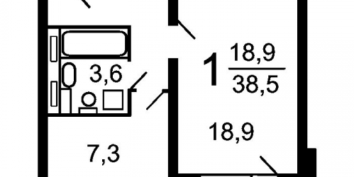 1-комн квартира Парковая 3-я ул,  д. 63