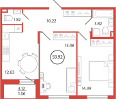 Продать Квартиры в новостройке Бугры п., Дорога в Мурино   18