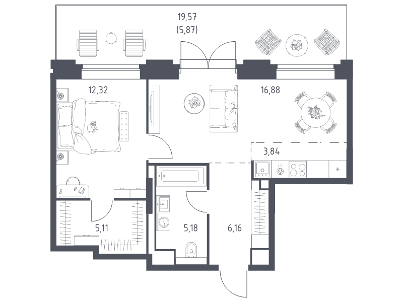 Продажа 1-комн квартиры в новостройке Москва г., Верейская ул.,  к. 4.2