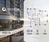 Продать Квартиры в новостройке улица Нижние Мнёвники, ЖК «Остров», 7-й квартал, к2   