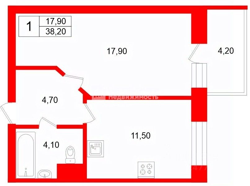 Продажа 1-комн квартиры на вторичном рынке Софийская улица, 48к4
