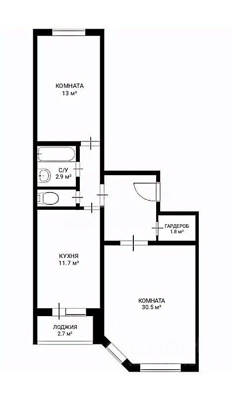 Продажа 2-комн квартиры на вторичном рынке Губернский мкр, улица Земская,  д. 1