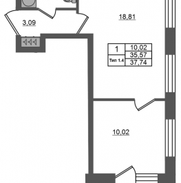 Продажа 1-комн квартиры в новостройке Санкт-Петербург г., Октябрьская наб., к. 1.2 Продажа 1-комн квартиры в новостройке Санкт-Петербург г., Октябрьская наб., к. 1.2