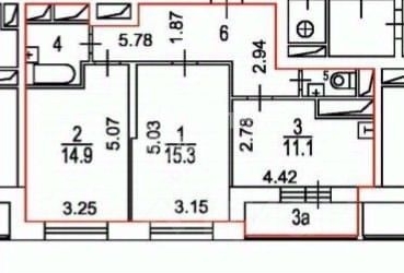 2-комн квартира Молодогвардейская улица, 24