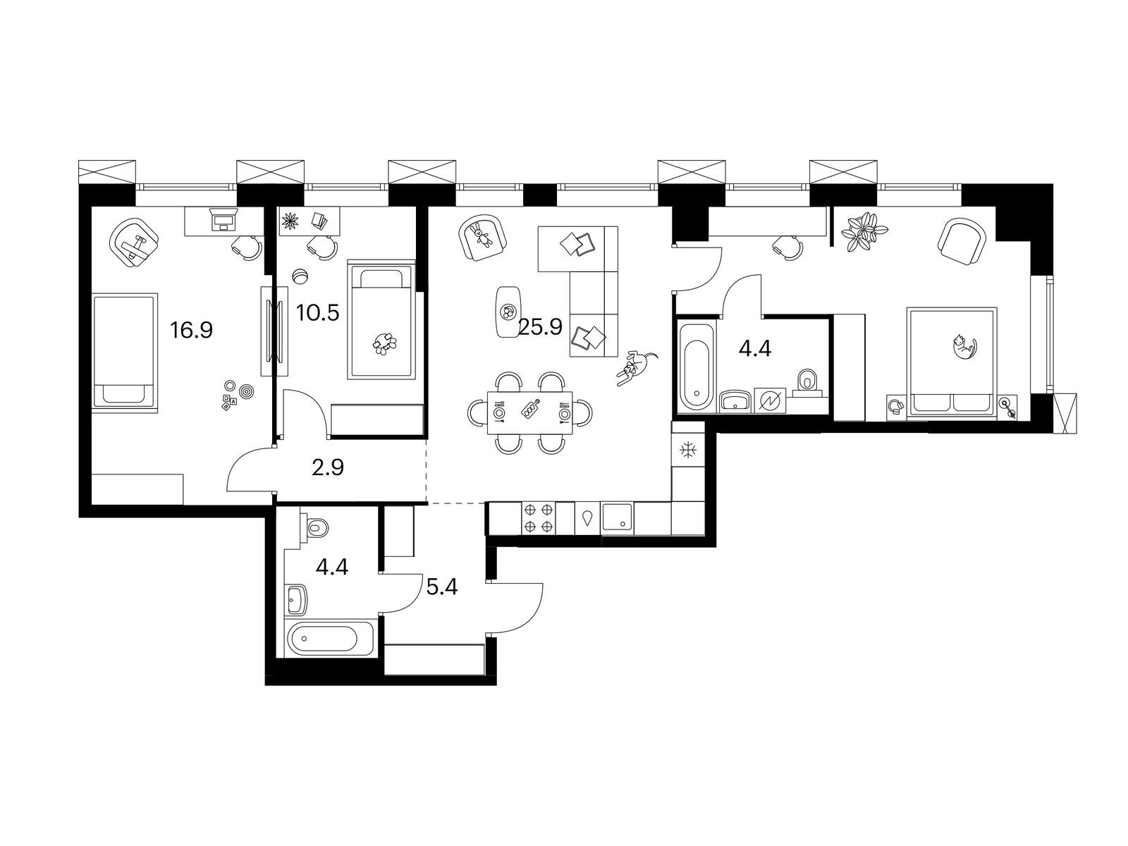 Продажа квартир в ЖК ул. Плеханова, вл. 11, корп.1.1
