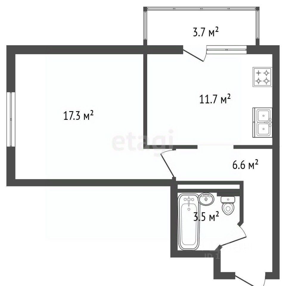 Продажа 1-комн квартиры на вторичном рынке улица Кустодиева,  д. 3к2