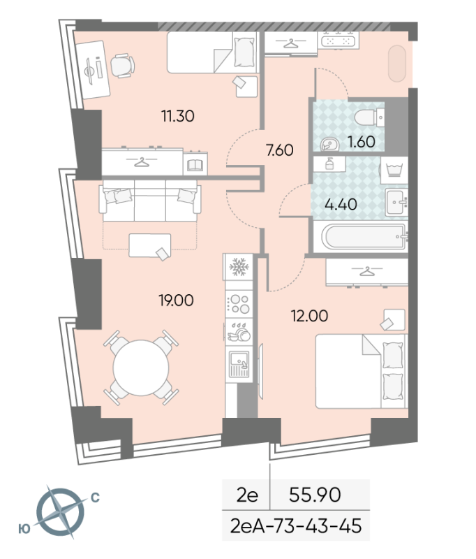 Продажа 2-комн квартиры в новостройке Москва г., Обручева ул.,  к. 2