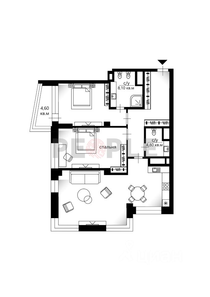 Продажа 3-комн квартиры на вторичном рынке Минская улица, 2