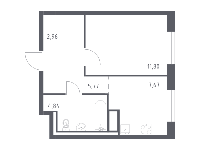 Продажа 1-комн квартиры в новостройке Лаголово д., Гатчинское ш.,  к. 1