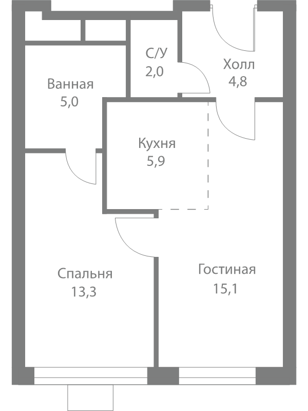 Продажа 1-комн квартиры в новостройке Москва г., Сколковское ш.,  к. 4