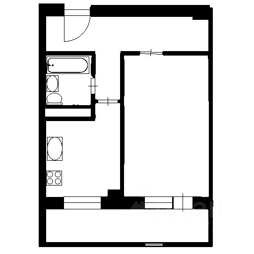 Продажа 1-комн квартиры на вторичном рынке Лобня, Батарейная улица, 8