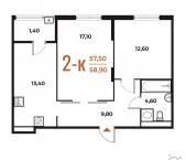 Продать Квартиры в новостройке Летово д., Зимёнковская ул.   1