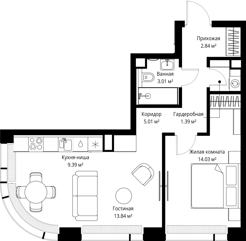 Продажа 1-комн квартиры в новостройке Москва г., Верейская ул.,  к. 5
