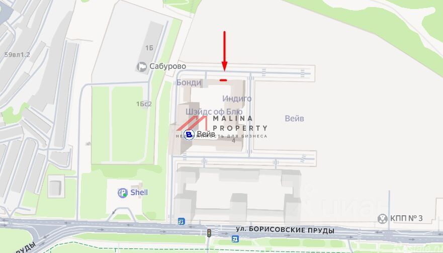 Продажа торгового помещения улица Борисовские Пруды,  д. 1Б