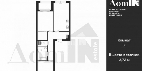 2-комн квартира ул Академика Константинова,  д. 1,  к. 2