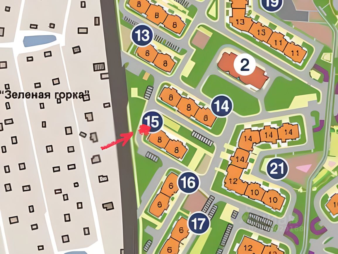 Продажа 2-комн квартиры на вторичном рынке улица Татьянин Парк, 12к7