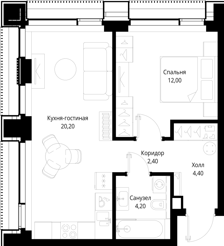 Продажа 1-комн квартиры в новостройке Москва г., Вишнёвая ул.,  к. 2