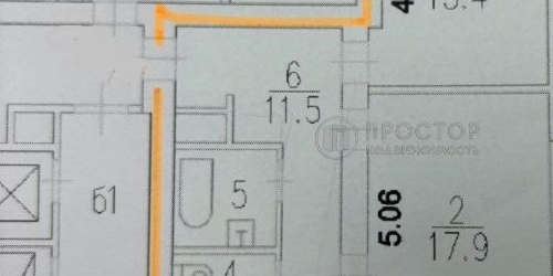 2-комн квартира Валовая улица, 21К125