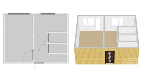 1-комн квартира Заклинье пос., Новая ул. ,  д. 21